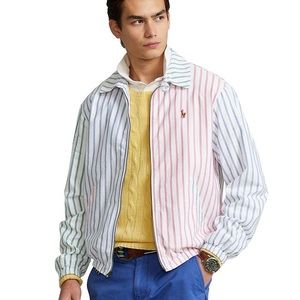 NWOT Ralph Lauren Polo Bayport Striped Oxford Jacket